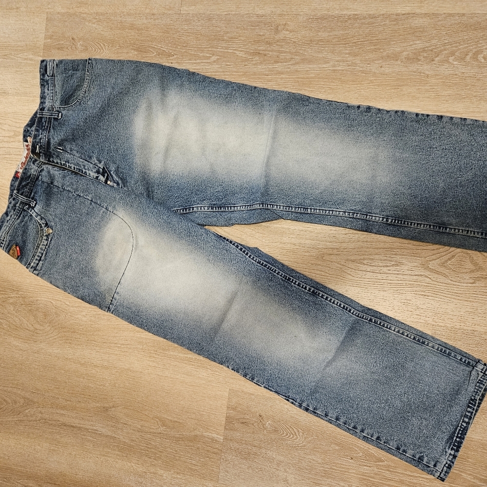 Akademiks Aktual Research 0100964 Denim Jeanius Level Men's Jeans Sz 40-34 Blue